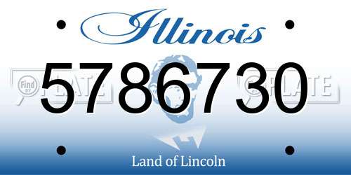 5786730 Illinois License Plate