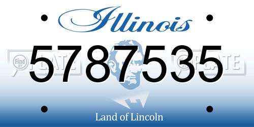 5787535 Illinois License Plate