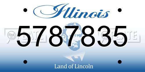 5787835 Illinois License Plate