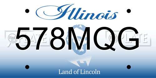 578MQG Illinois License Plate