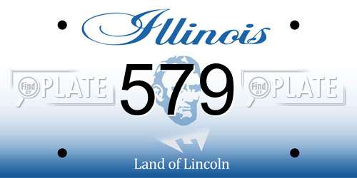579 Illinois License Plate