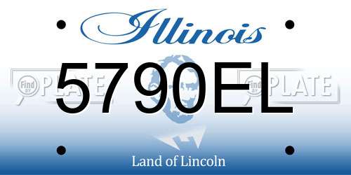 5790EL Illinois License Plate