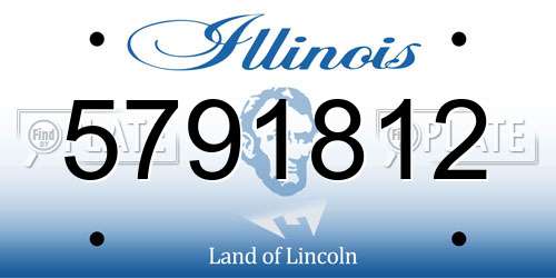 5791812 Illinois License Plate