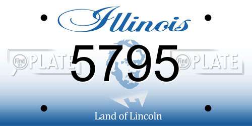 5795 Illinois License Plate