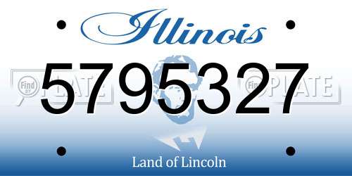 5795327 Illinois License Plate