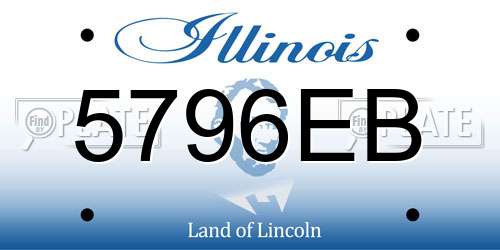 5796EB Illinois License Plate