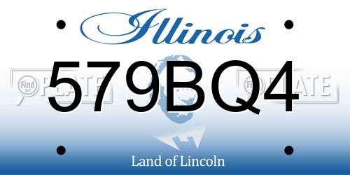 579BQ4 Illinois License Plate
