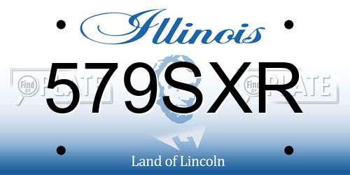 579SXR Illinois License Plate