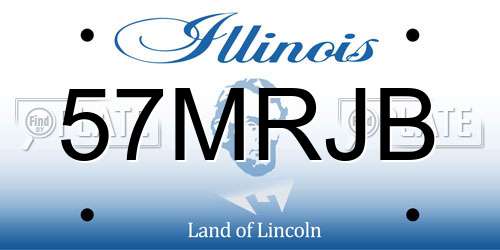 57MRJB Illinois License Plate