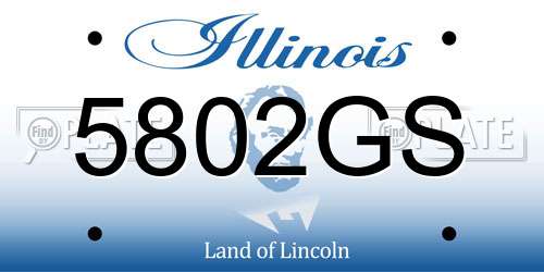 5802GS Illinois License Plate