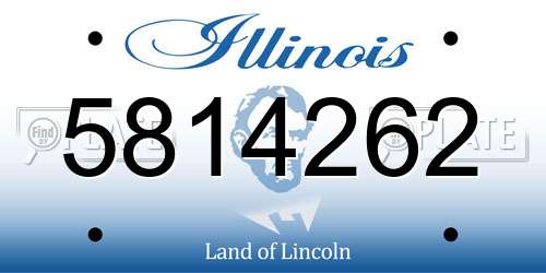 5814262 Illinois License Plate