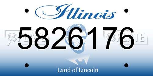 5826176 Illinois License Plate