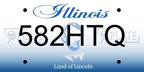 582HTQ Illinois License Plate