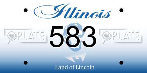 583 Illinois License Plate
