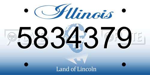5834379 Illinois License Plate
