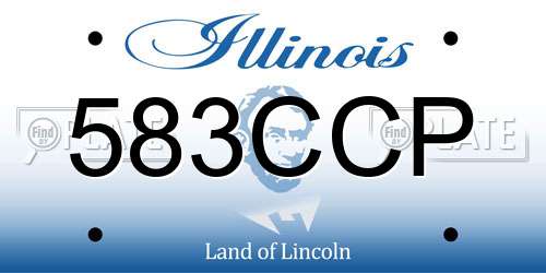 583CCP Illinois License Plate