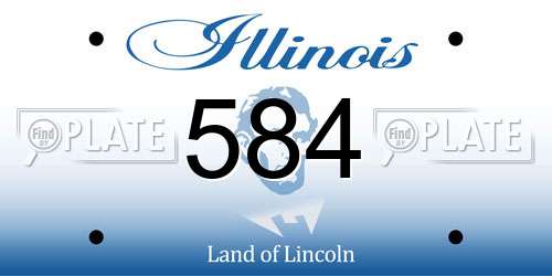 584 Illinois License Plate
