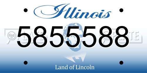 5855588 Illinois License Plate