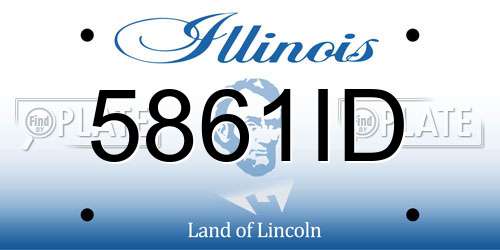 5861ID Illinois License Plate