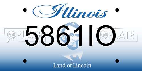 5861IO Illinois License Plate