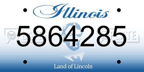5864285 Illinois License Plate