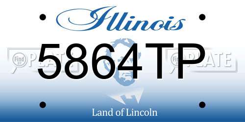 5864TP Illinois License Plate