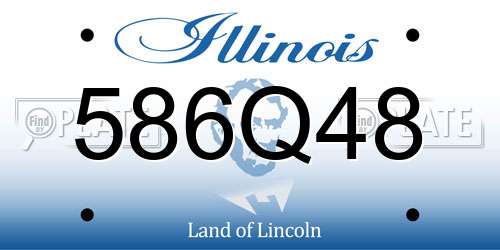 586Q48 Illinois License Plate