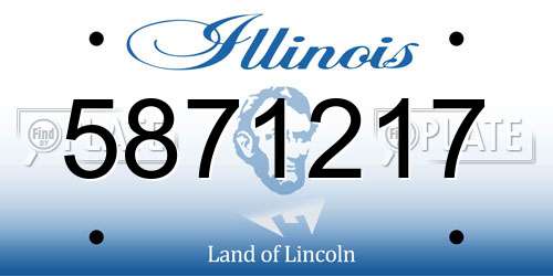 5871217 Illinois License Plate