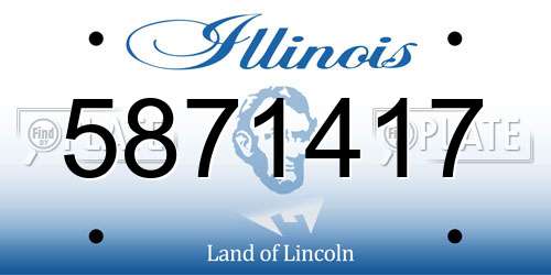 5871417 Illinois License Plate