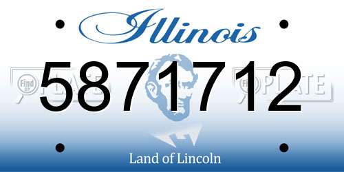 5871712 Illinois License Plate