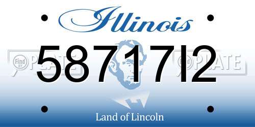 58717I2 Illinois License Plate