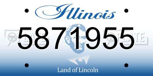 5871955 Illinois License Plate