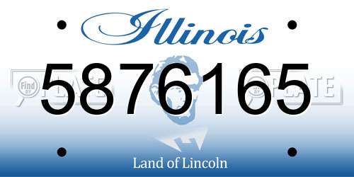 5876165 Illinois License Plate