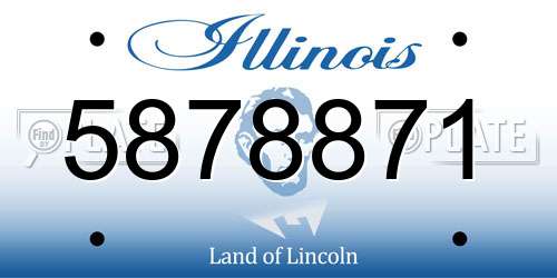 5878871 Illinois License Plate