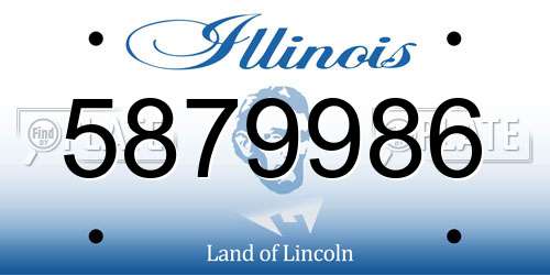 5879986 Illinois License Plate