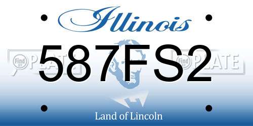 587FS2 Illinois License Plate