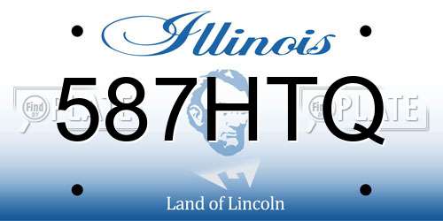 587HTQ Illinois License Plate