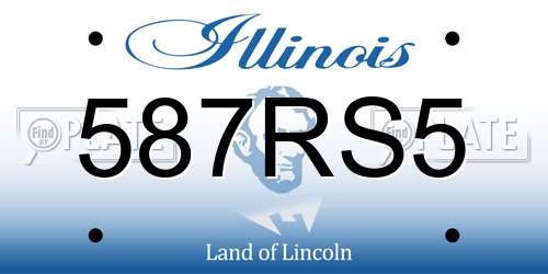 587RS5 Illinois License Plate