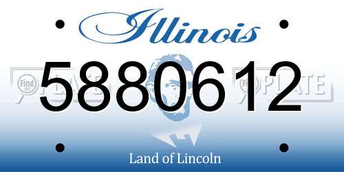 5880612 Illinois License Plate