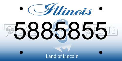 5885855 Illinois License Plate