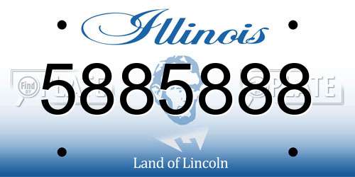 5885888 Illinois License Plate