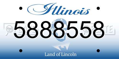 5888558 Illinois License Plate