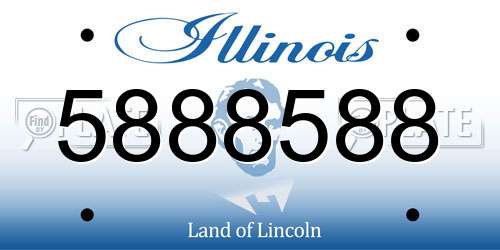 5888588 Illinois License Plate