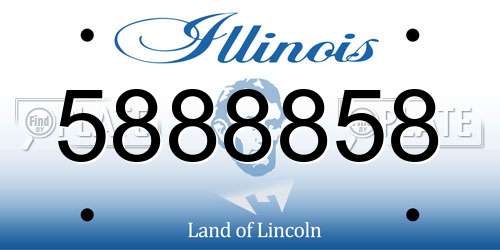 5888858 Illinois License Plate