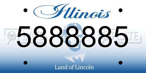 5888885 Illinois License Plate