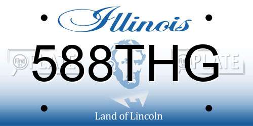 588THG Illinois License Plate