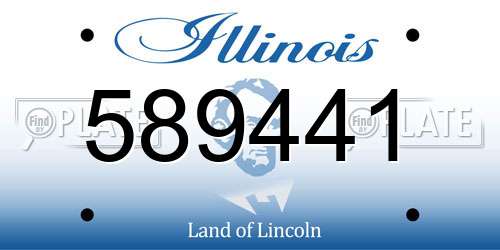 589441 Illinois License Plate