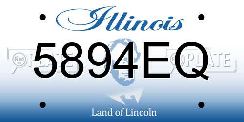 5894EQ Illinois License Plate