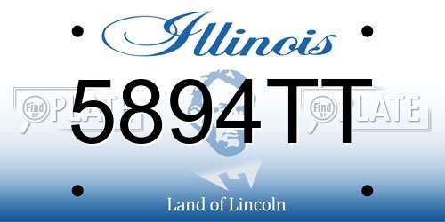 5894TT Illinois License Plate