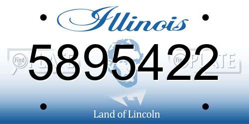 5895422 Illinois License Plate